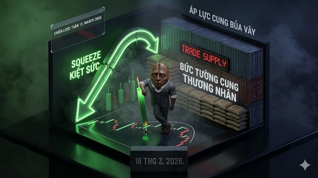 Chiến lược tuần 12/26: Sự kiệt sức của cú SQUEEZE và bức tương cung tầng tầng lớp lớp của giới thương nhân