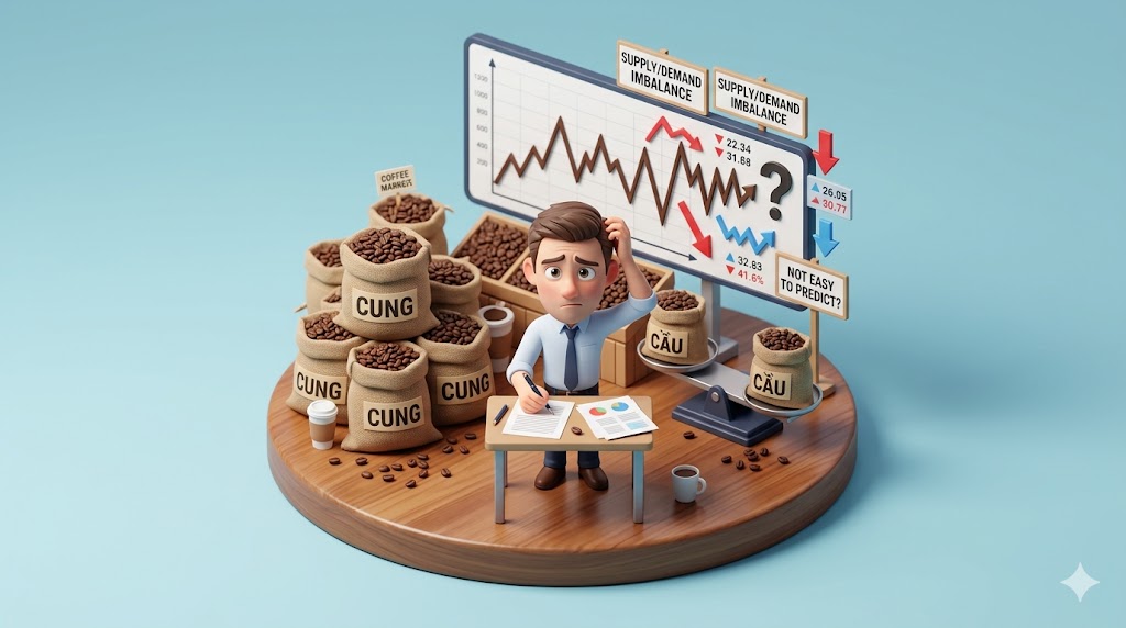 Cung và cầu vẫn chưa cân bằng: Liệu cà phê có còn là một sản phẩm 