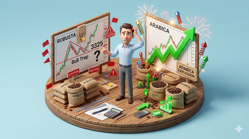 Phân tích kỹ thuật: Robusta đối mặt rủi ro 