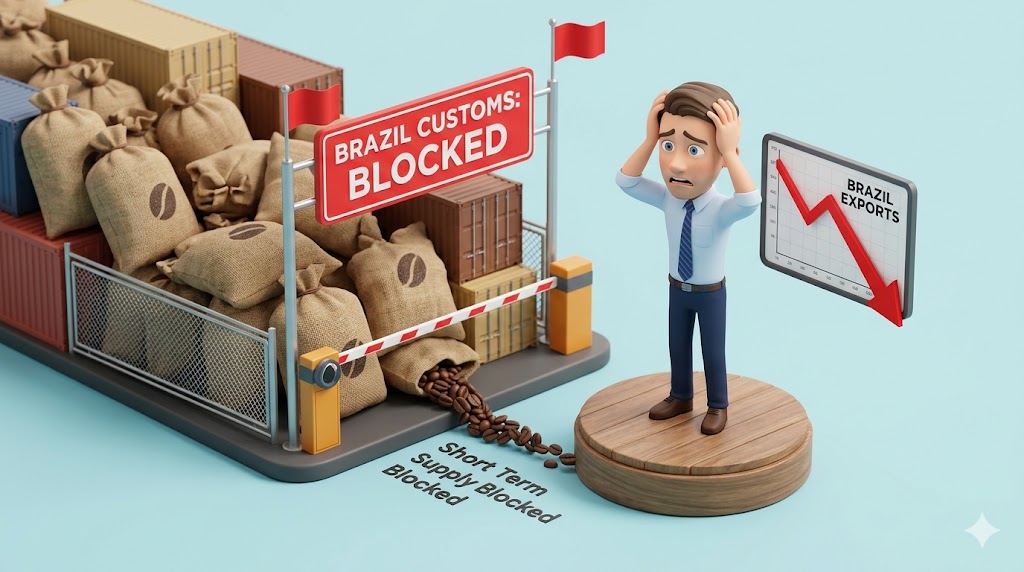 Dữ liệu xuất khẩu Cà phê Brazil 06/04: Hải quan Brazil ách tắc bóp nghẹt nguồn cung ngắn hạn