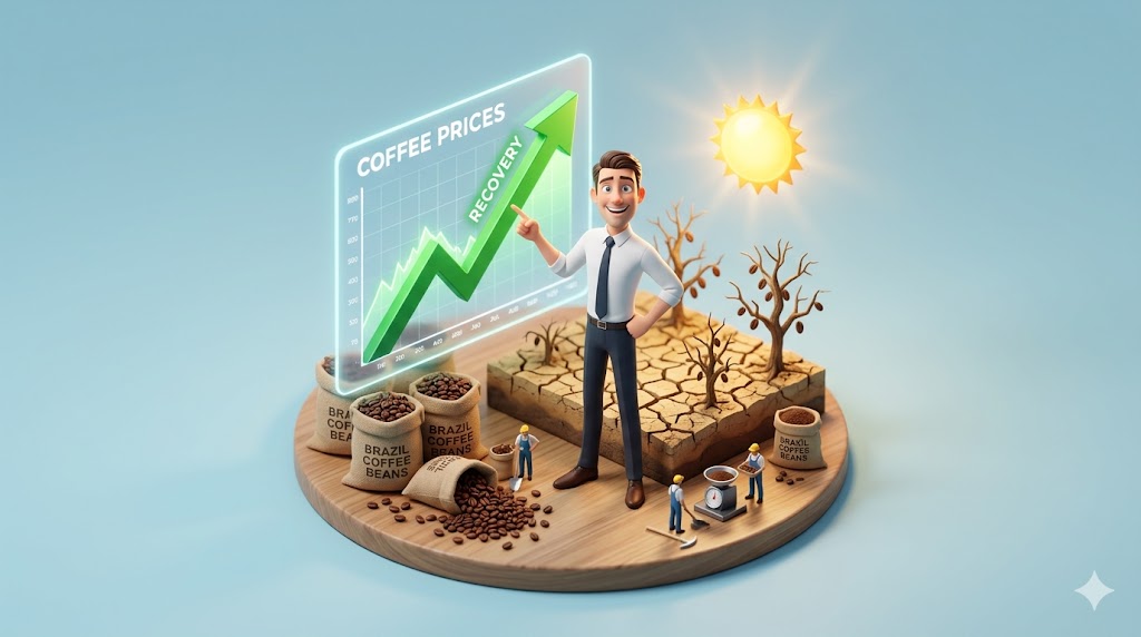 Khô hạn tại Brazil tiếp lực phục hồi cho giá cà phê