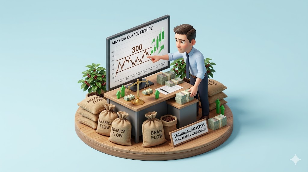 Phân tích kỹ thuật 15/04: Arabica tích lũy quanh ngưỡng 300, dòng tiền Long gia tăng thận trọng