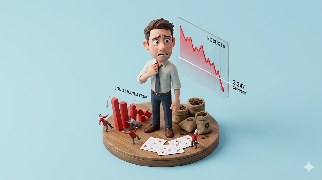 Phân tích kỹ thuật 17/04: Robusta điều chỉnh về 3.347, Long Liquidation ngắn hạn kiểm định vùng hỗ trợ.